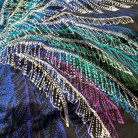 Swim Solutions Women's Firework Print One-Piece Swimsuit (Black Multi, 14) boho - Picture 10 of 12